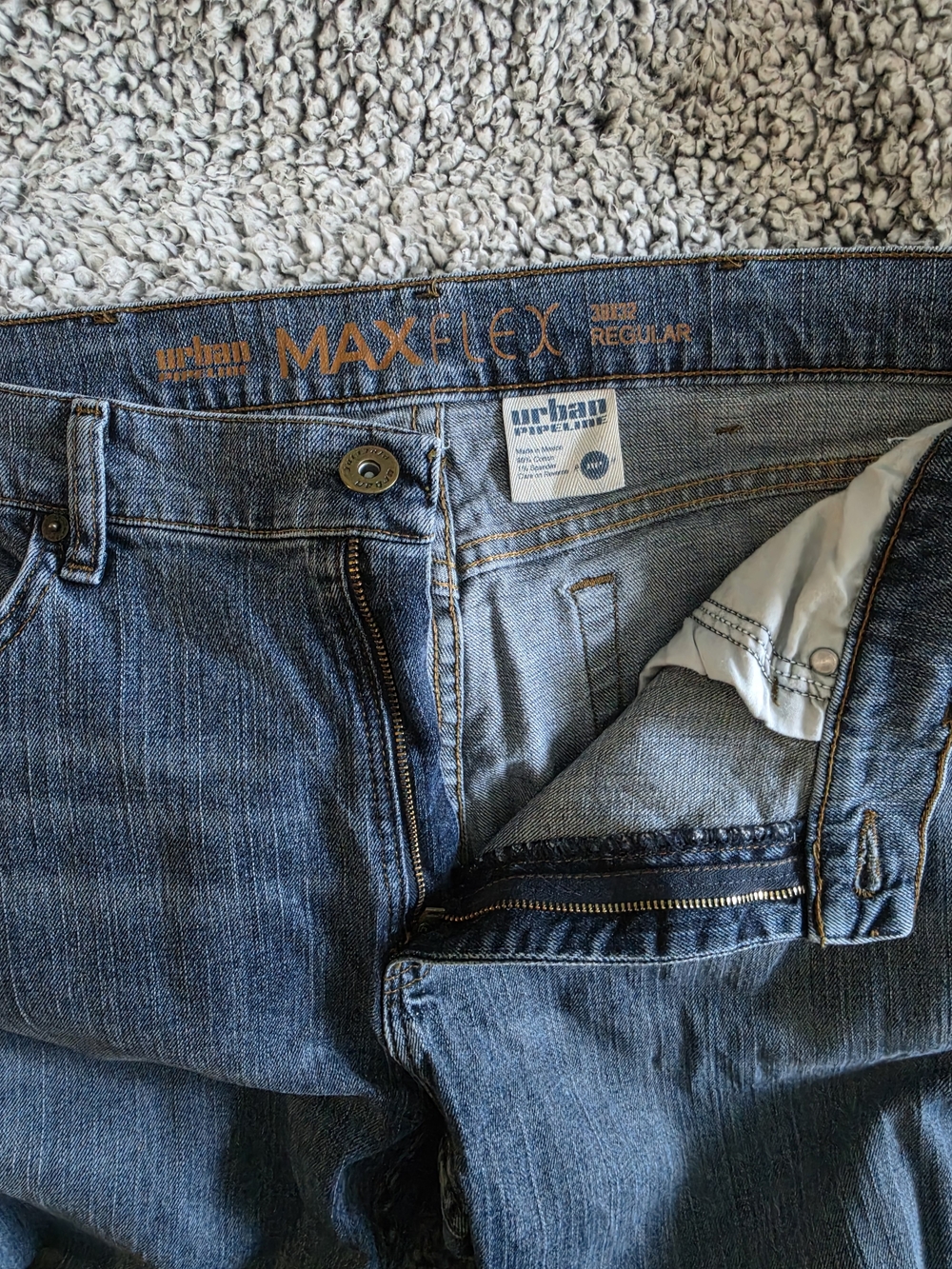 urban pipeline Blue Relaxed Fit Men's Jeans MAXFLEX Regular